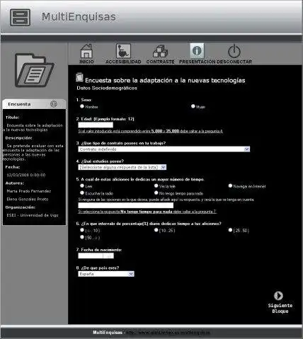 Download web tool or web app MultiEnquisas to run in Linux online