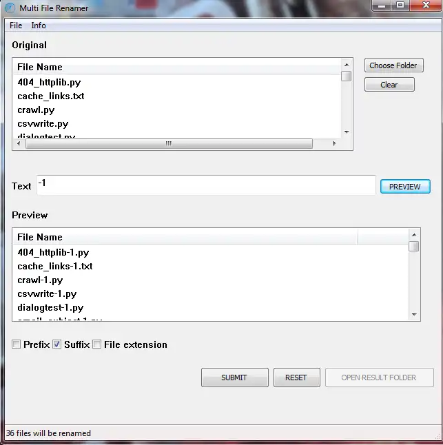 Download web tool or web app Multi-File-Renamer