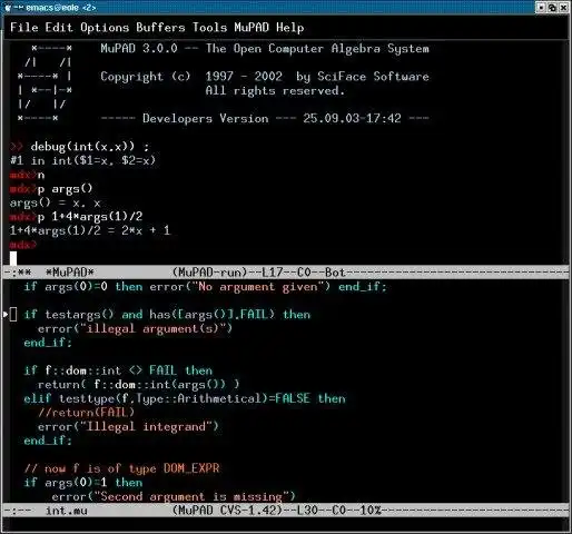 Download web tool or web app MuPAD mode and tools for emacs