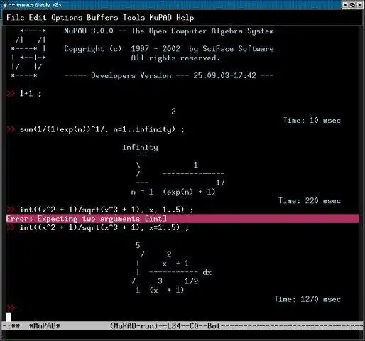 Download web tool or web app MuPAD mode and tools for emacs