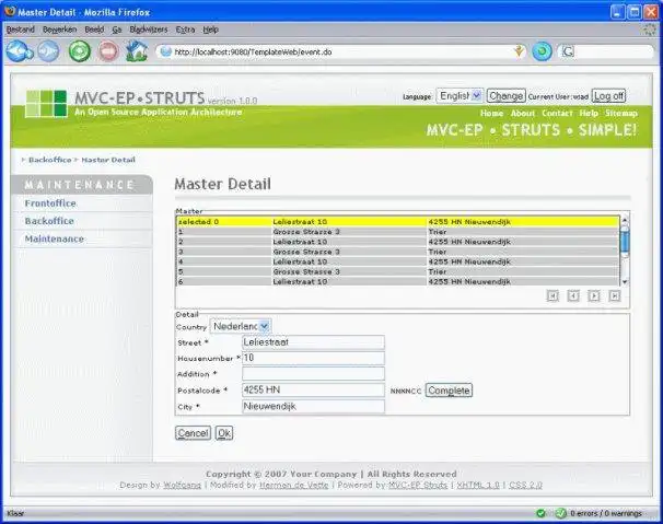 Download web tool or web app MVC-EP