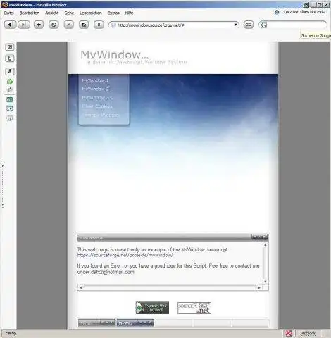 Download web tool or web app MvWindow