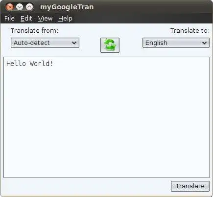 Download web tool or web app myGoogleTran