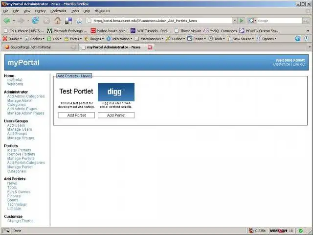 Download web tool or web app myPortal