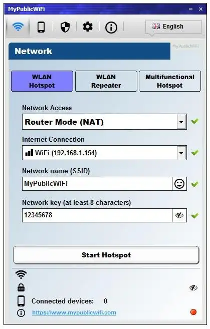 Download web tool or web app MyPublicWiFi