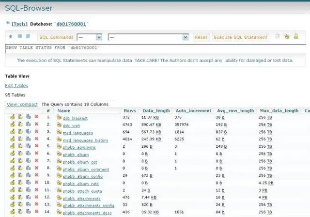 Download web tool or web app MySQLDumper