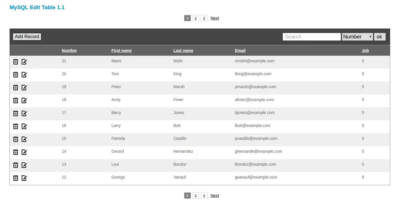 Unduh alat web atau aplikasi web Tabel Edit MySQL