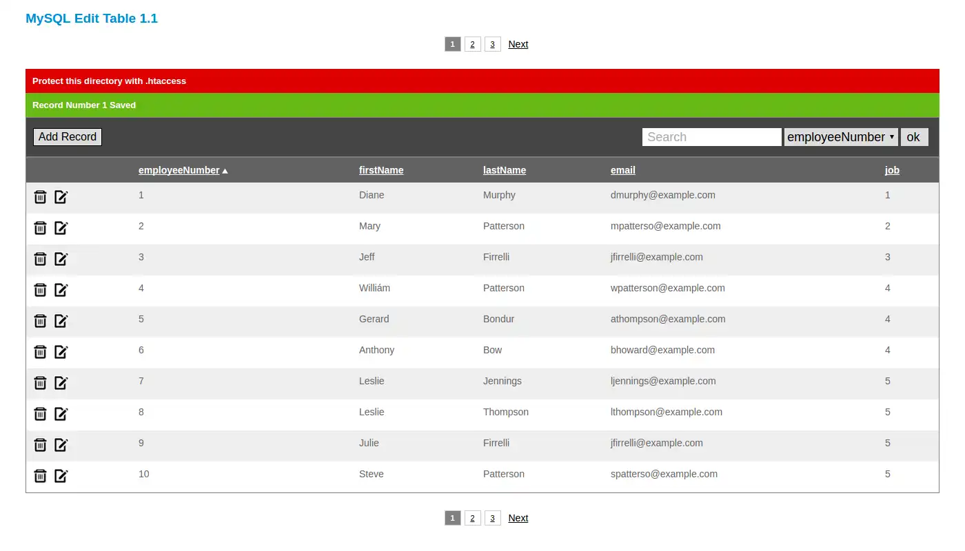 Unduh alat web atau aplikasi web Tabel Edit MySQL