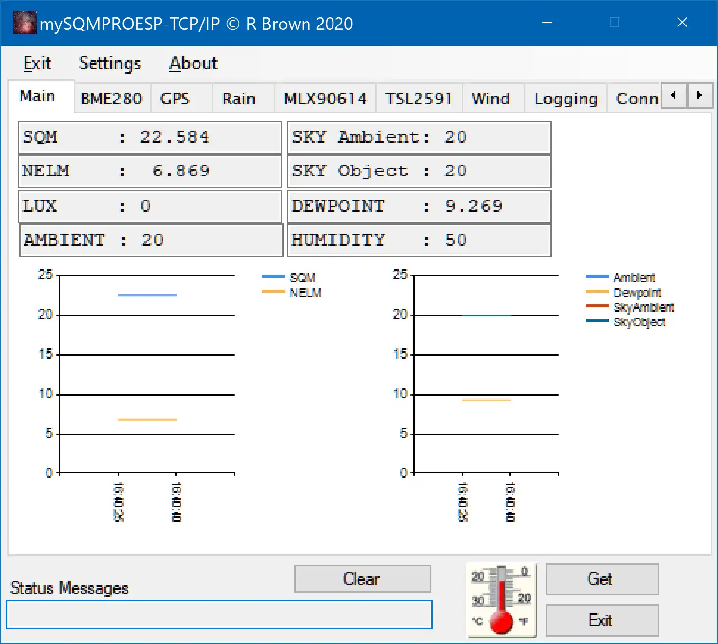 Download web tool or web app mySQMPROESP32 SQM WEATHER STATION to run in Linux online