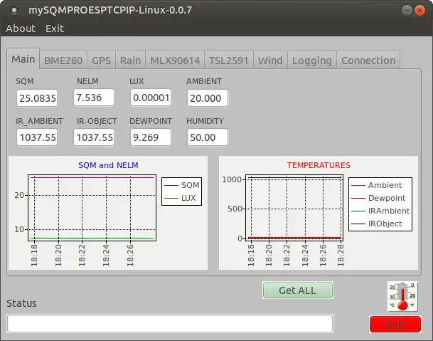 Download web tool or web app mySQMPROESP32 SQM WEATHER STATION to run in Linux online