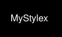 Run MyStylex in OnWorks free hosting provider over Ubuntu Online, Fedora Online, Windows online emulator or MAC OS online emulator