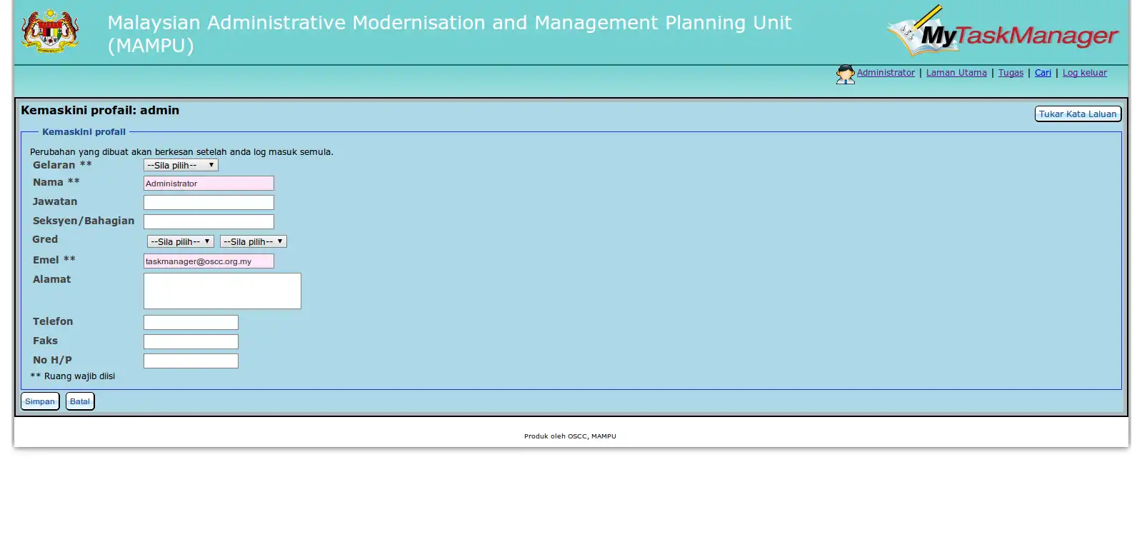 Download web tool or web app MyTaskManager