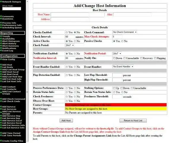 Download web tool or web app NagiosCFG