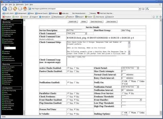 Download web tool or web app Nagios Web Config