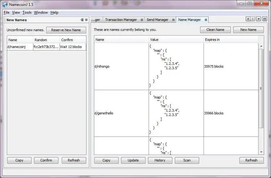 Tải xuống công cụ web hoặc ứng dụng web NamecoinJ