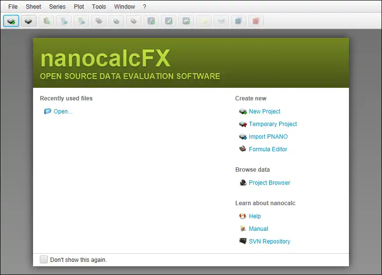 Download web tool or web app NanocalcFX