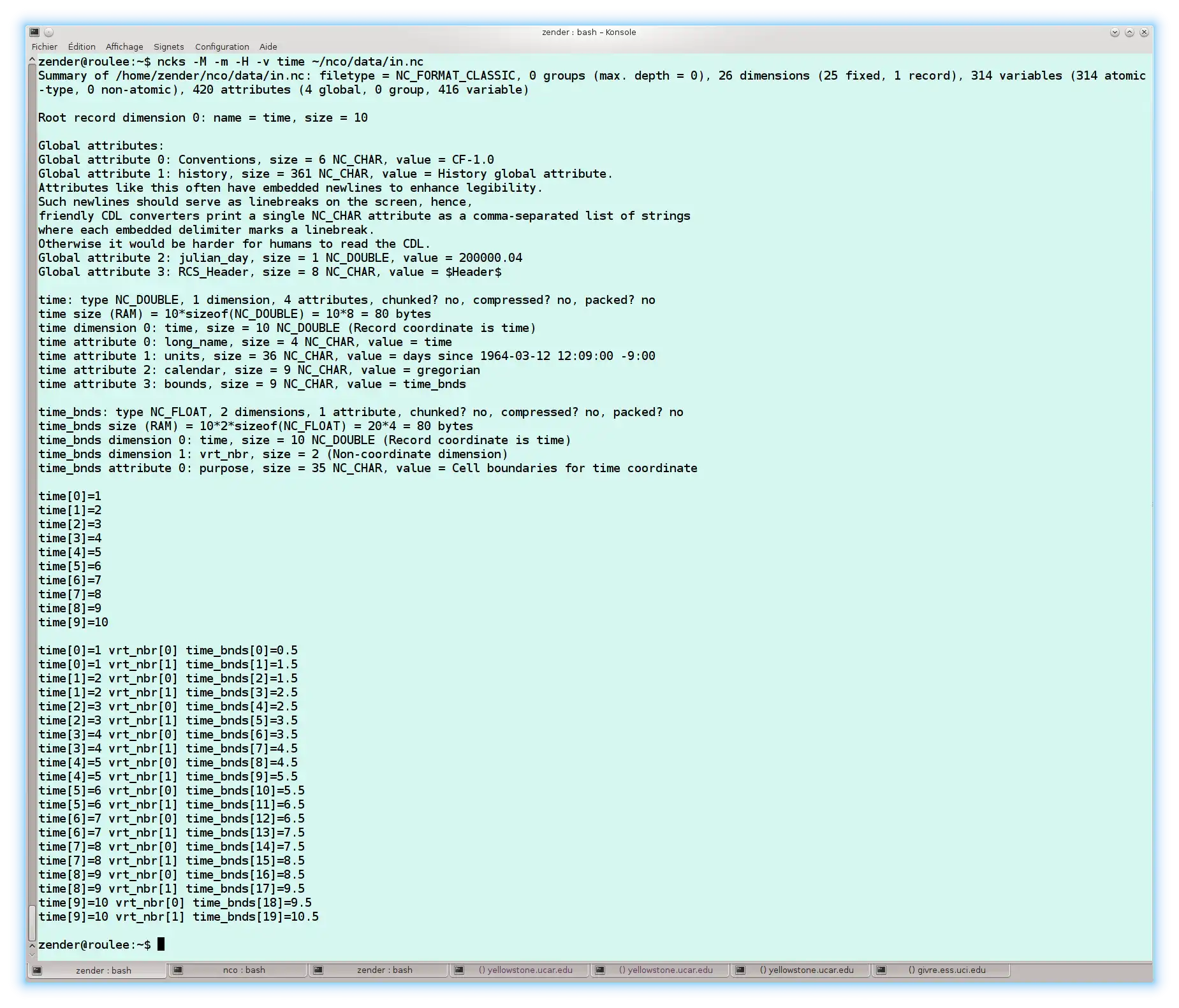 Download web tool or web app NCO netCDF Operators to run in Linux online