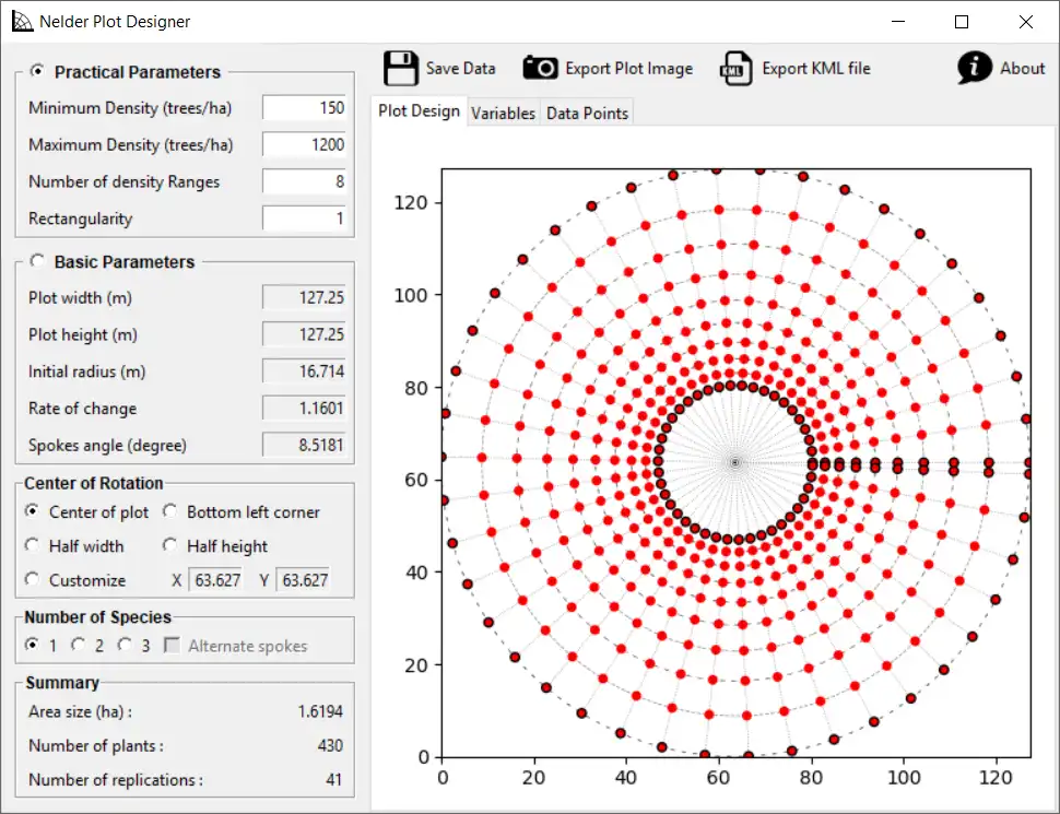 Download web tool or web app Nelder Plot Designer to run in Windows online over Linux online