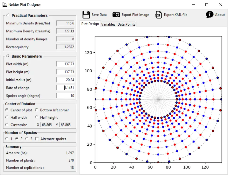 Download web tool or web app Nelder Plot Designer to run in Windows online over Linux online