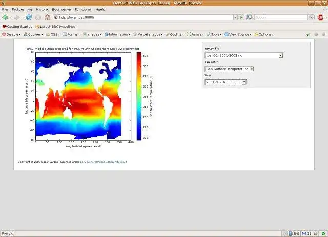 Download web tool or web app NetCDF Web to run in Linux online