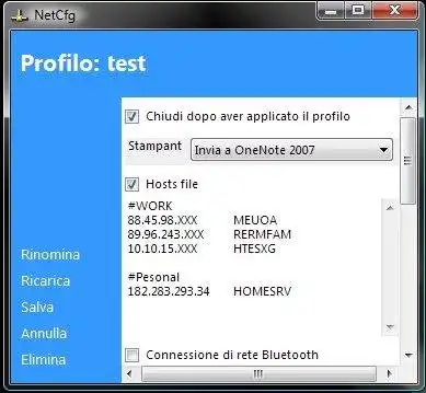 Download web tool or web app NetCfg for windows