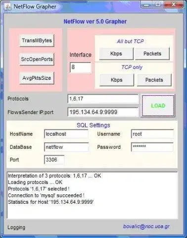 Download web tool or web app Netflow v5 Collector