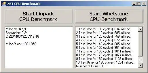 Download web tool or web app .NET Linpack and Whetstone CPU Benchmark