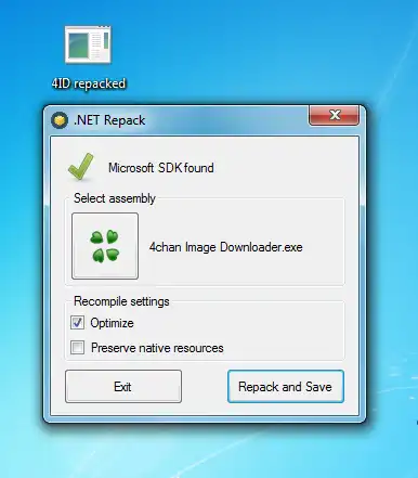 Download web tool or web app .NET Repack