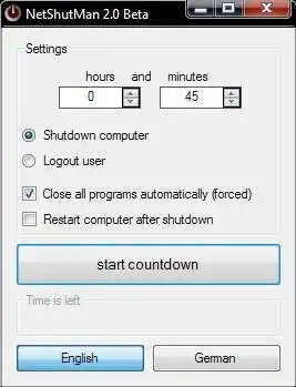 Download web tool or web app .NET ShutMan