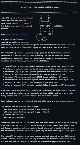 Download web tool or web app netsniff-ng