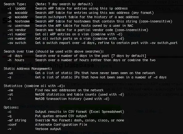 Download web tool or web app Network Tracking Database