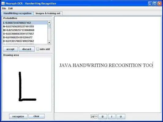 Download web tool or web app Neuroph OCR - Handwriting Recognition to run in Windows online over Linux online