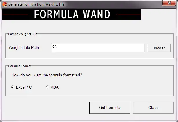 Download web tool or web app NeuroSolutions: Formula Generator to run in Windows online over Linux online