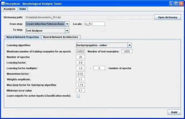 Download web tool or web app NeurPheus Morphological Analyser