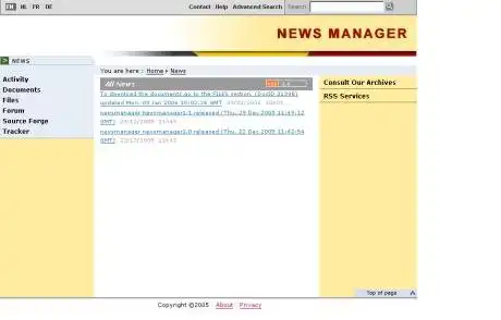 Download web tool or web app News Manager - RSS aggregator