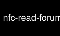 Run nfc-read-forum-tag3 in OnWorks free hosting provider over Ubuntu Online, Fedora Online, Windows online emulator or MAC OS online emulator