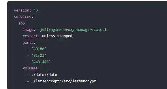 Download web tool or web app NGINX Proxy Manager