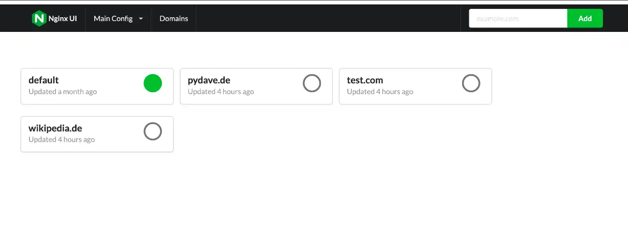 Descargue la herramienta web o la aplicación web nginx ui