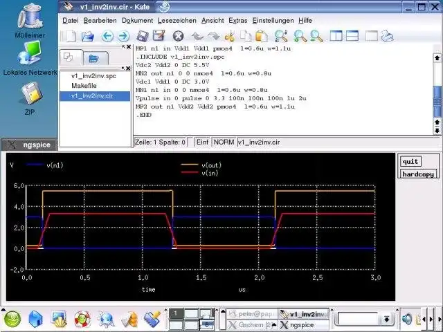 Download web tool or web app ngspice