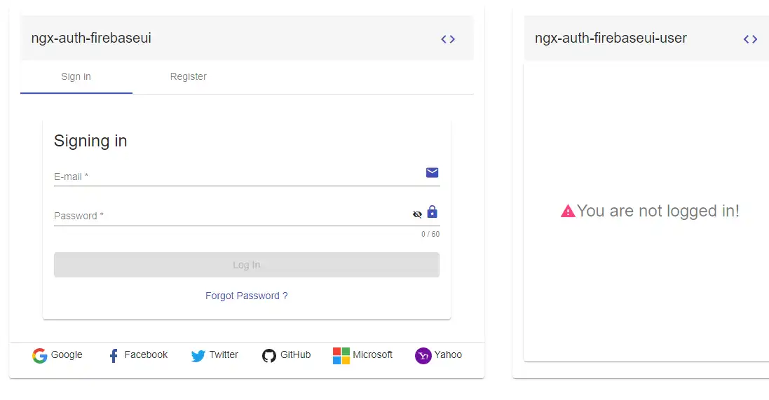 Download web tool or web app ngx-auth-firebaseui