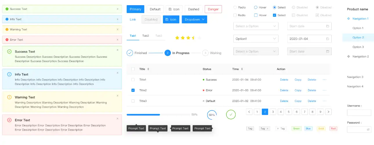 Download web tool or web app NG-ZORRO