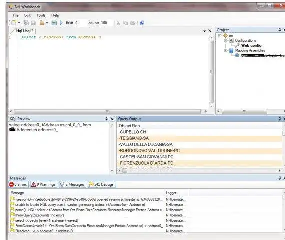 Download web tool or web app NHibernate Workbench