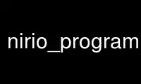 Run nirio_programmer in OnWorks free hosting provider over Ubuntu Online, Fedora Online, Windows online emulator or MAC OS online emulator