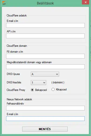 ابزار وب یا برنامه وب NN - Cloudflare DNS Updater را دانلود کنید