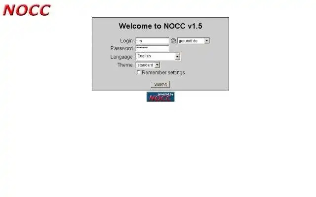 قم بتنزيل أداة الويب أو تطبيق الويب NOCC