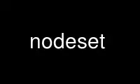 Run nodeset in OnWorks free hosting provider over Ubuntu Online, Fedora Online, Windows online emulator or MAC OS online emulator