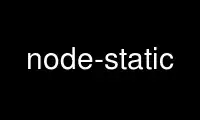 Run node-static in OnWorks free hosting provider over Ubuntu Online, Fedora Online, Windows online emulator or MAC OS online emulator