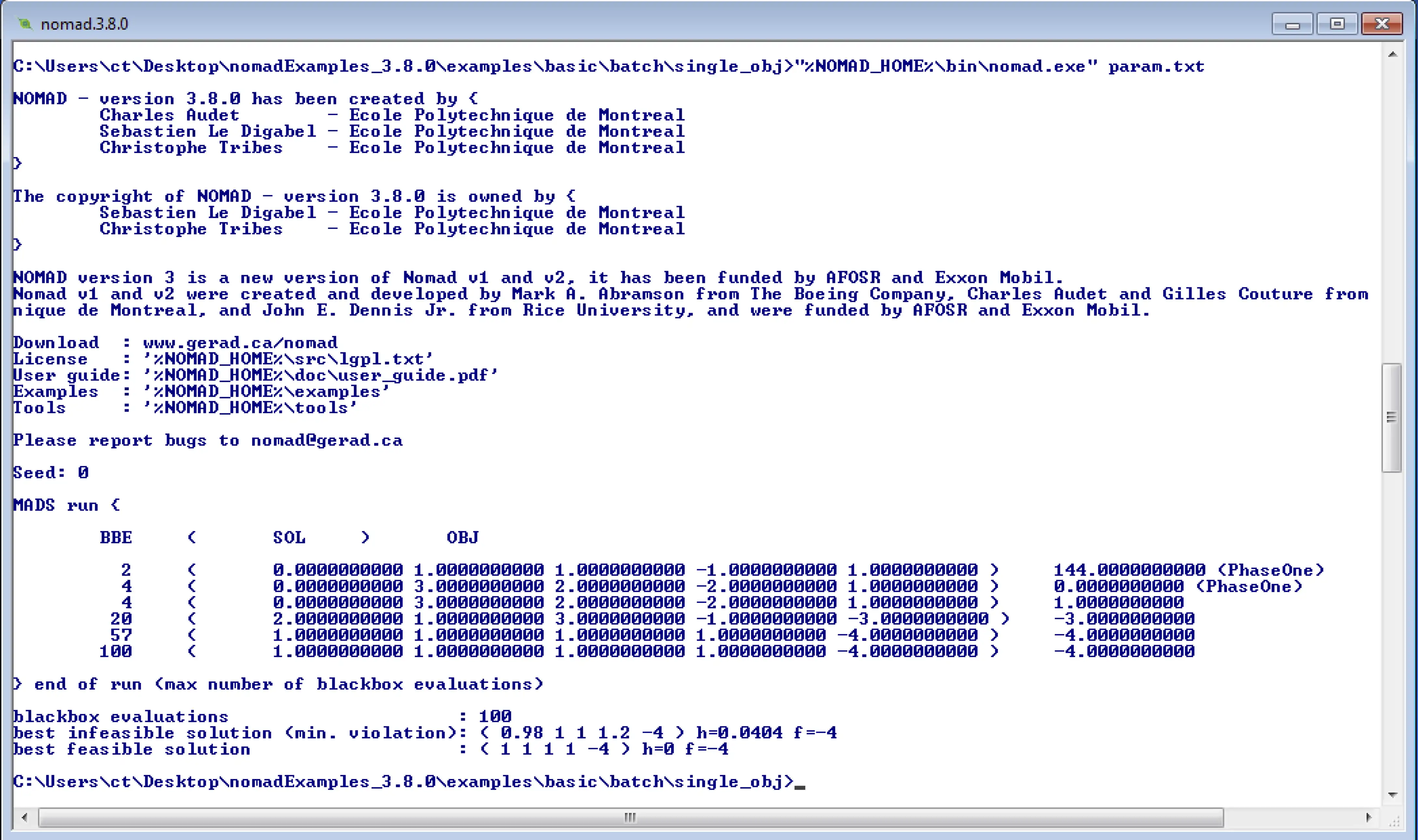 Download web tool or web app NOMAD: blackbox optimization software to run in Windows online over Linux online