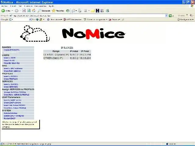 Download web tool or web app NoMice