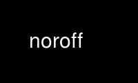 Run noroff in OnWorks free hosting provider over Ubuntu Online, Fedora Online, Windows online emulator or MAC OS online emulator